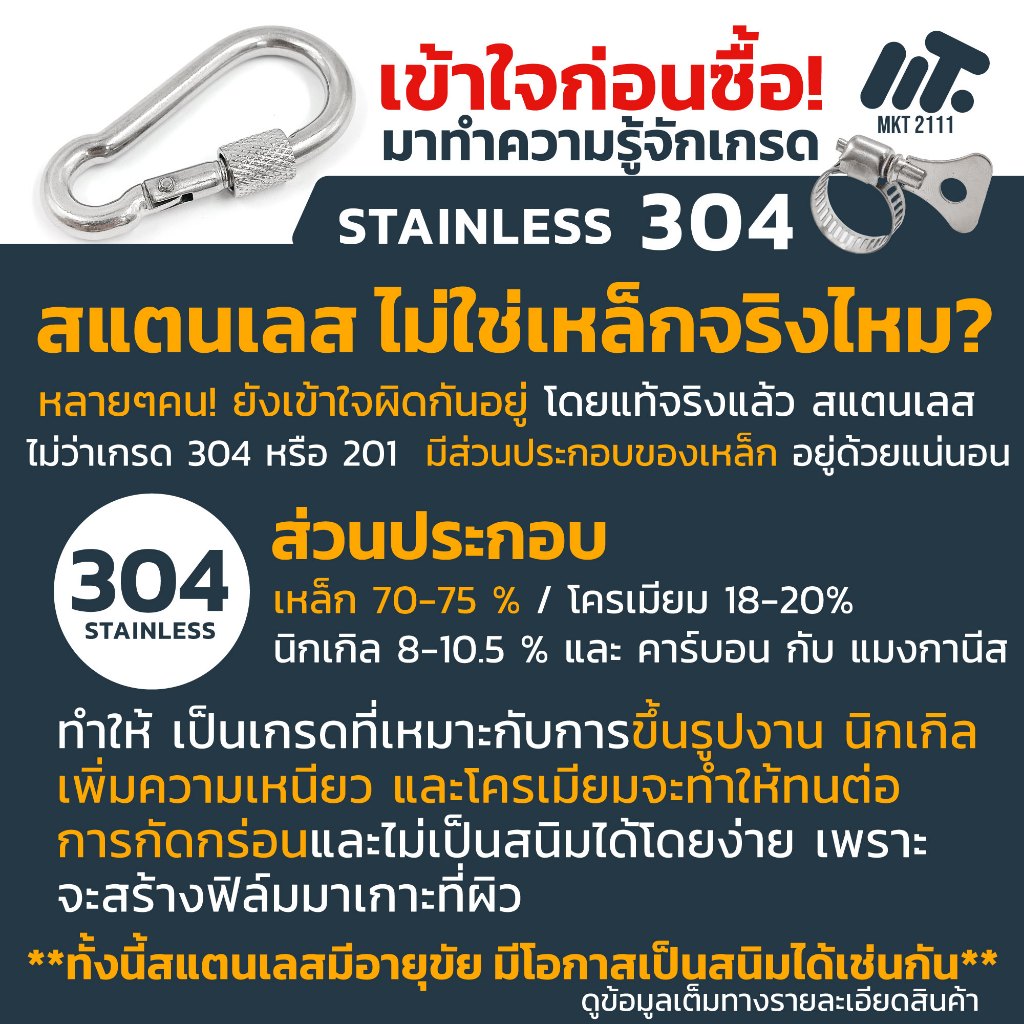 ขายต่อ 1 ตัว ตะขอแขวน หนา ฐานผืนผ้า สแตนเลส SUS 304 เกรดดี โรงงานคุณภาพ ยึดอเนกประสงค์ หลายขนาด - รูปที่ 2