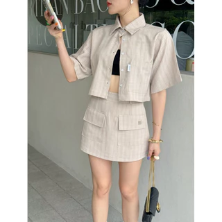 LAYLA TOP ได้เฉพาะเสื้อครอปแขนสั้น 3 ไซซ์ งานตัด THESUNCO