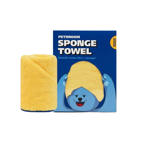Pethroom Sponge Tower ผ้าขนหนูสำหรับสัตว์เลี้ยงนำเข้าจากเกาหลี