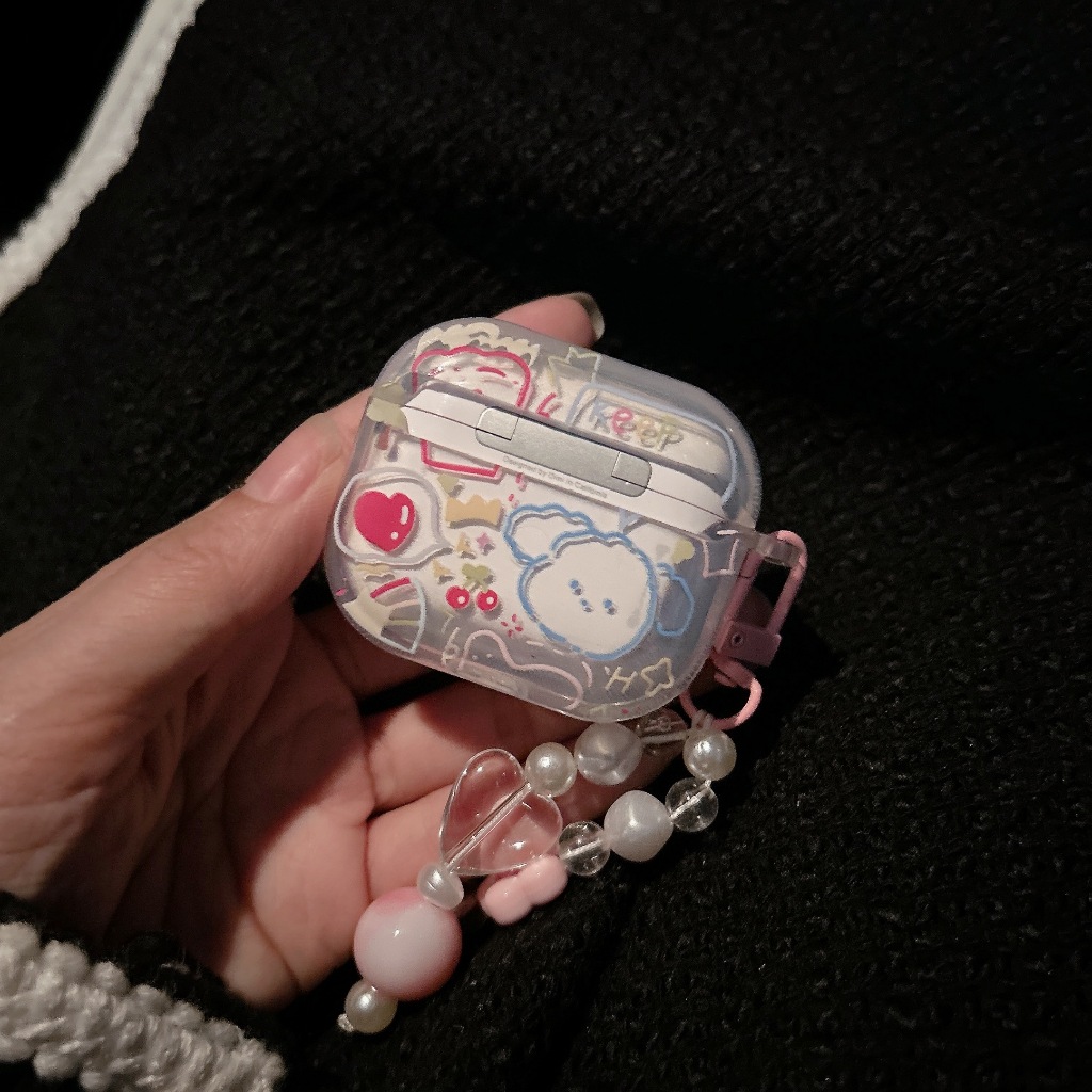 【 หมาฟ้าkeep 】เคสหูฟัง i12 i11 เคสใสการ์ตูนนูน 1 2 Airpods3 เคสหูฟังบลูทูธ gen gen1 gen2 Airpodspro เคสหูฟังไร้สาย