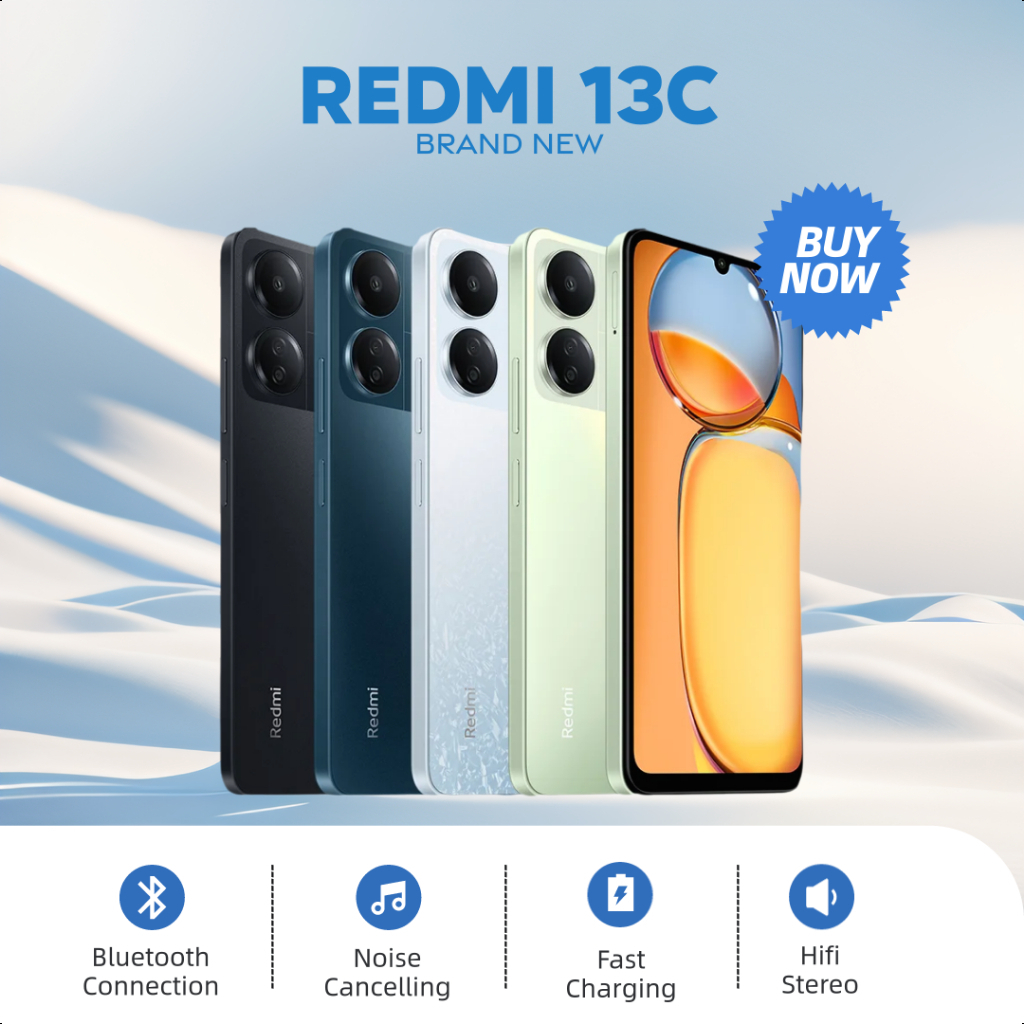 Redmi 13Cโทรศัพท์มือถือเดิมสมาร์ทโฟนแบบเต็มหน้าจอ7.5นิ้ว16GB + 512GB Androidโทรศัพท์มือถือราคาถูก