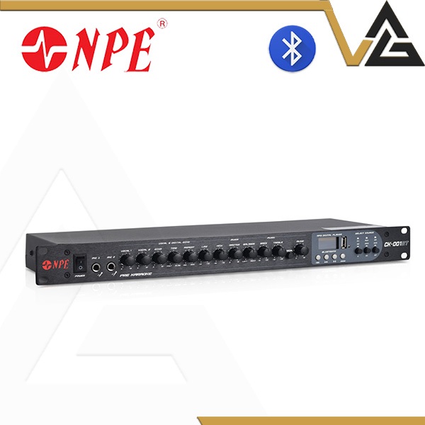 NPE CK-001BT ปรีแอมป์ บลูทูธ คาราโอเกะ ซับเบส แยกอิสระ ต่อสายสัญญาณ ไมค์ RCA Karaoke Preamplifier