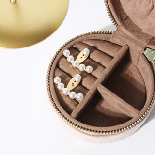 earika.earrings - pearly hook ต่างหูห้อยไข่มุกก้านเงินแท้ชุบทอง ผิวแพ้ง่ายใส่ได้