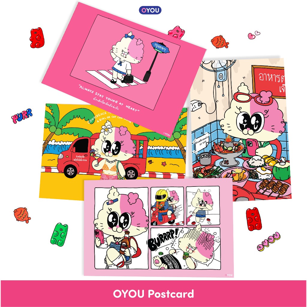 OYOU Postcard  Thailand Collection