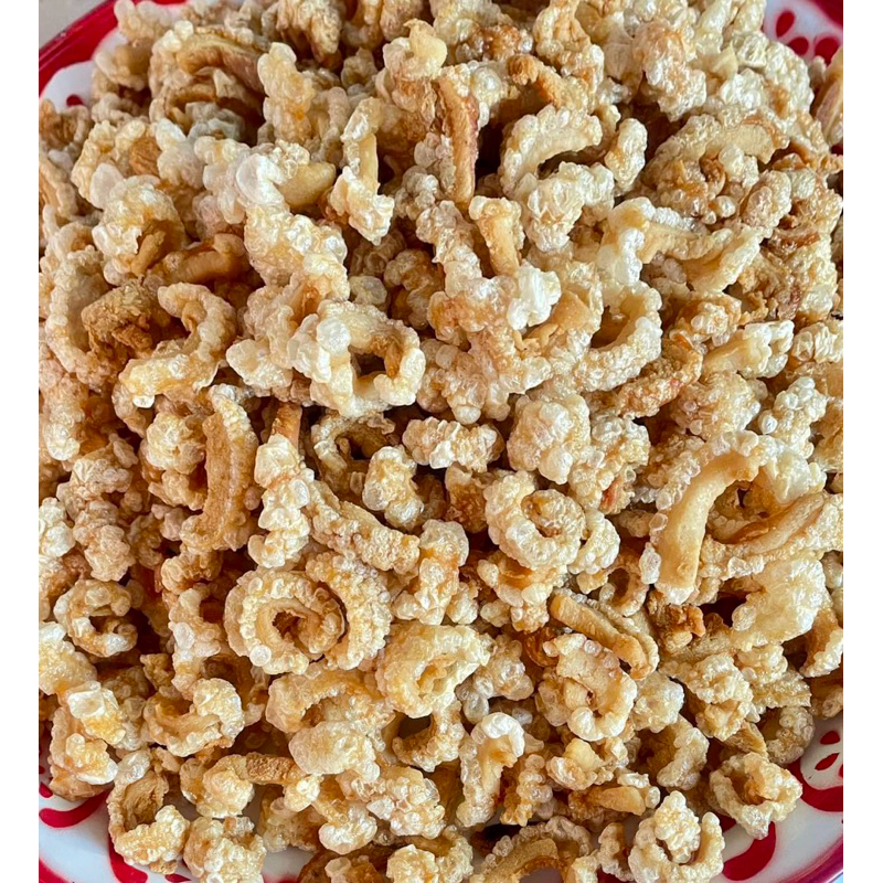 กากหมูเจียว กากหมูติดมัน แคปหมู แคปหมูติดมัน