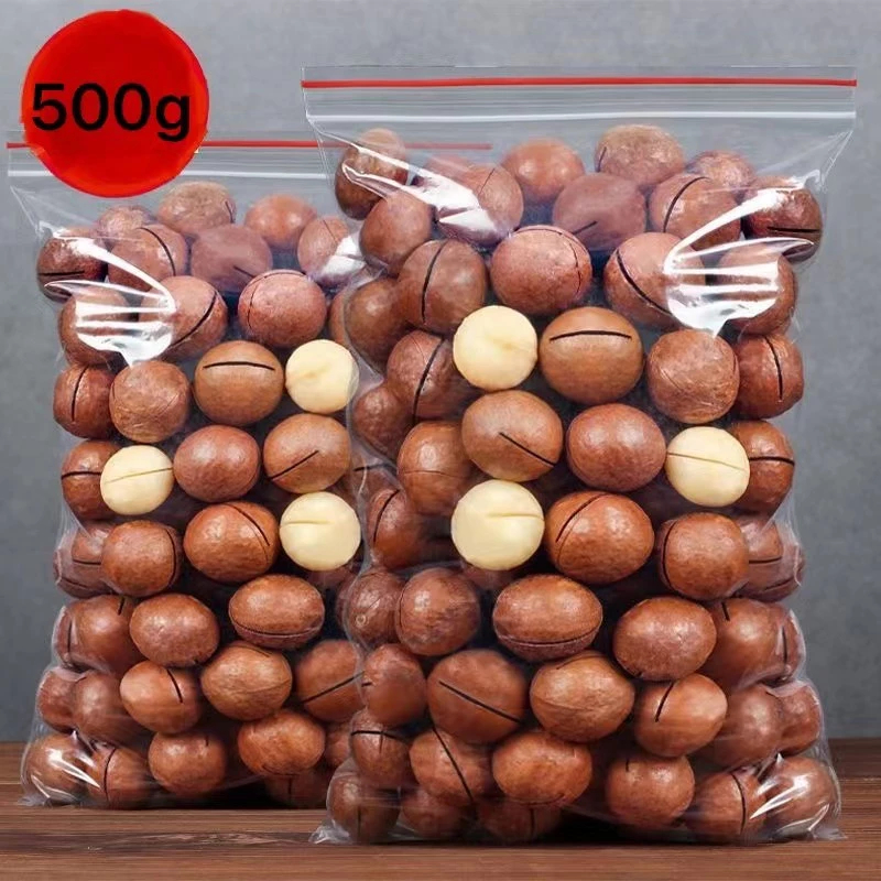 [สินค้าใหม่ ]แมคคาเดเมีย 500g แบบมีเปลือก (แถมที่แกะเปลือกฟรี) ธัญพืชเพื่อสุขภาพ ราชาแห่งถั่ว