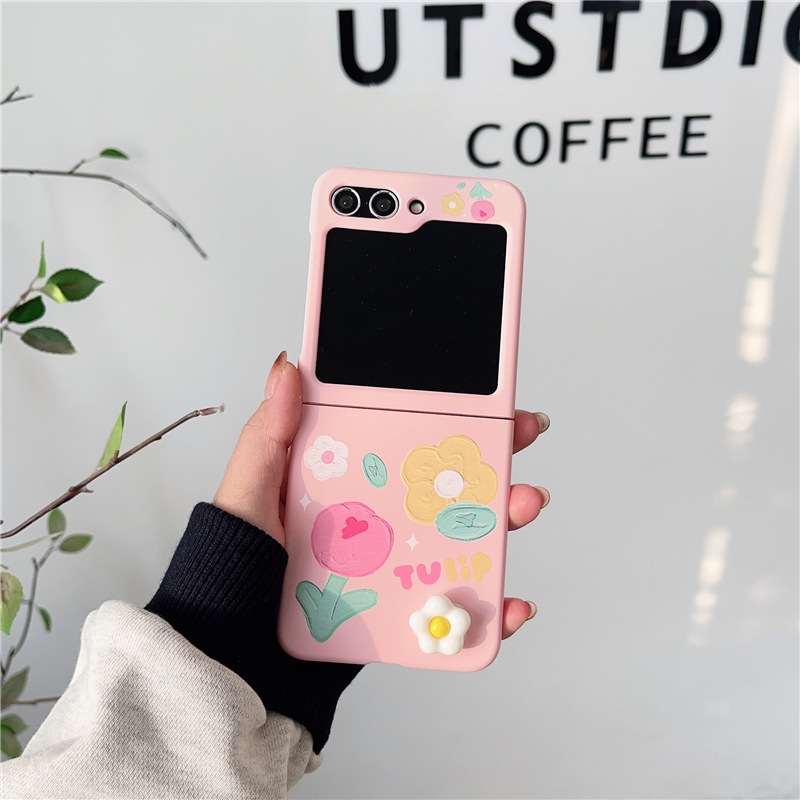 พร้อมส่งจากไทย ! เคสฟลิปลายดอกไม้พาสเทลแสนน่ารัก พร้อมสายคล้องมือ (2009) for Samsung Galaxy Z Flip7 Flip6 Flip5 Flip4/3 ราคา ถูกที่สุด ดีลบีเคเค แกลเลอรีภาพที่ 8