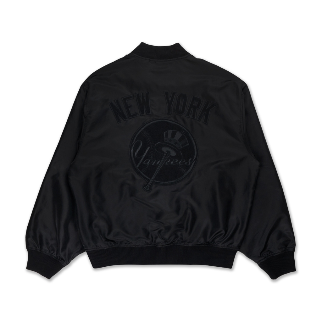 New Era เสื้อแจ็คเก็ตรุ่น New York Yankees New Era Dark 90s Black Varsity Jacket