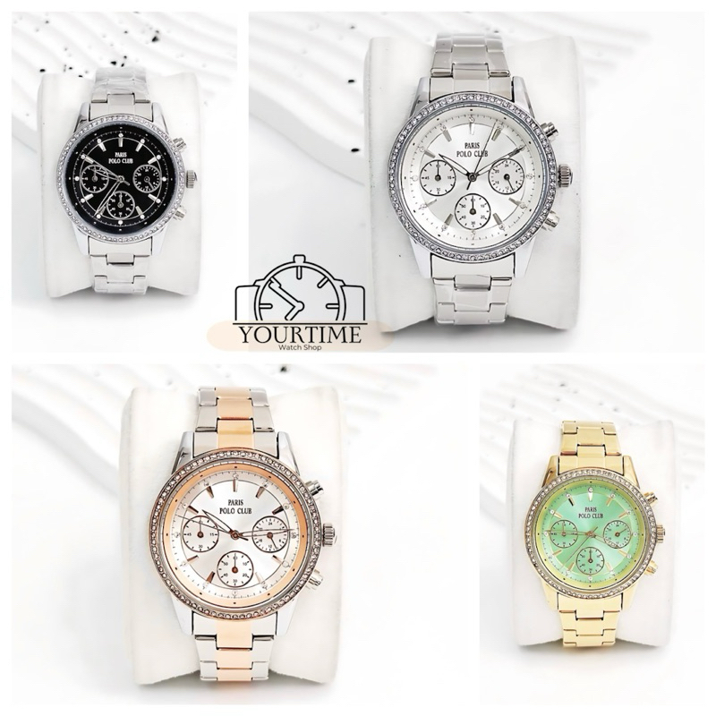 ของแท้💯%💖💖 นาฬิกาผู้ชาย ยี่ห้อ PARIS POLO CLUB รุ่น PPC-231101 ประกัน 1 ปี