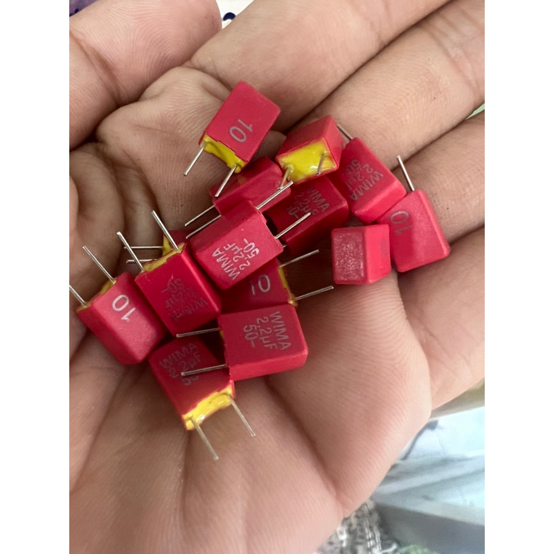 ของแท้จากโรงงาน WIMA เยอรมัน  WIMA 2.2uf50vระยะขา5มิล