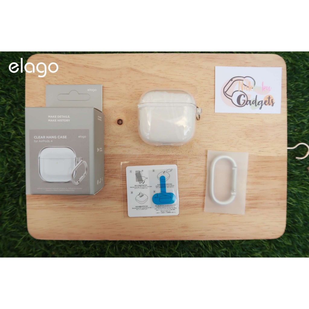 <พร้อมส่ง> Elago Clear Hang Case for AirPods Gen4  ใช้ได้กับ แอร์พอร์ท Gen4