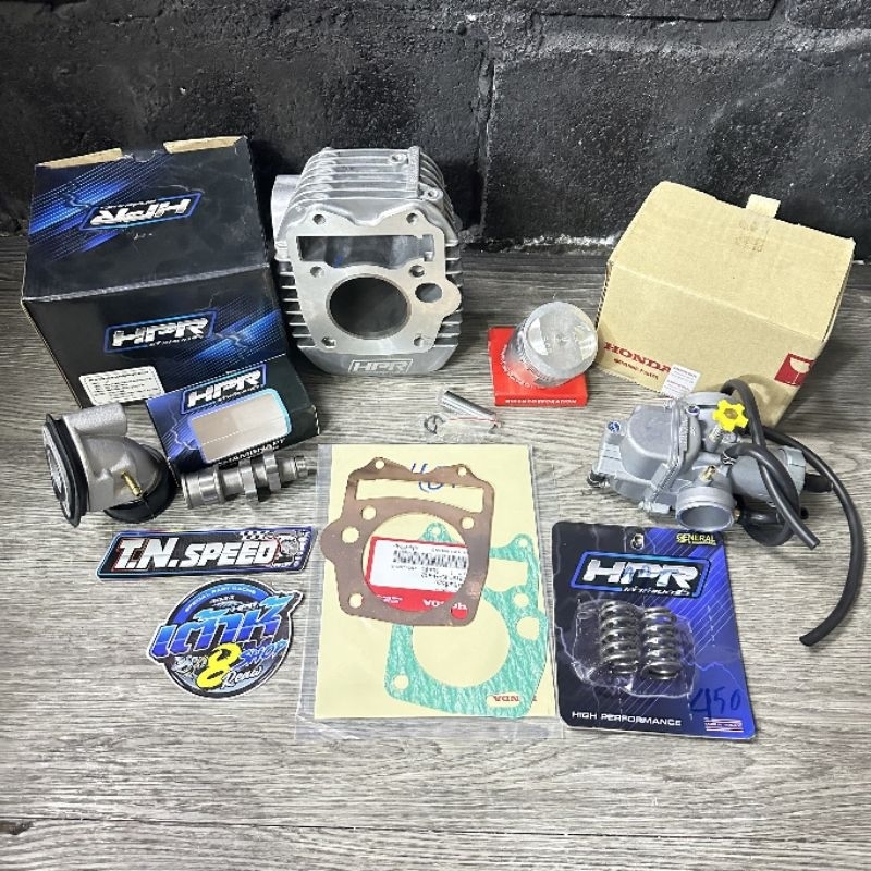 ชุดลูกครบชุดพร้อมใส่ W125คาบู ลูก54/56/57มิล เสื้อ+ลูกพร้อมใส่ เวฟ125R,S คาบู