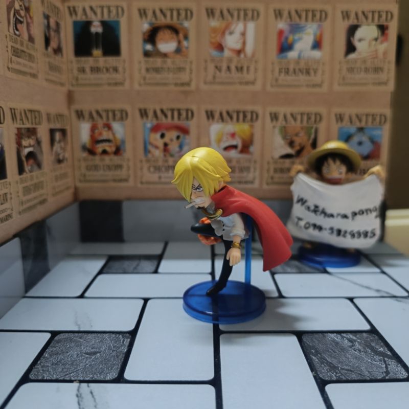 โมเดลวันพีช ซันจิ Banpresto One Piece WCF - Battle of Luffy Whole Cake Island - Sanji (ฐาน+เสางานจีน