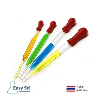 Dropper หลอดแก้ว หลอดหยดสี ดรอปเปอร์ ดอปเปอร์ พร้อมจุกยาง หลอดหยด หยดเล็ก ที่หยดสาร ที่หยดสี