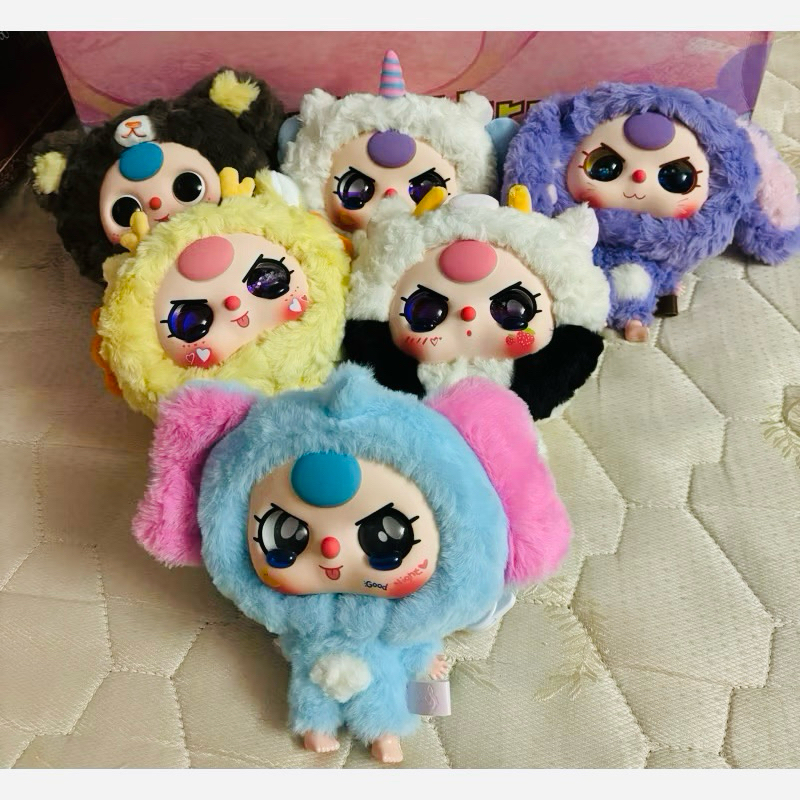 (พร้อมส่งในไทย ใช้ code30%) Baby Three หัวโต แบบเช็คตา/ตัว