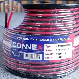 สายลำโพง สายลำโพงดำแดง CONNEX RB-999 2X2.5 SQ.MM. RB 999 RB999 สายลำโพงดำแดง2.5mm ตัดแบ่งขาย
