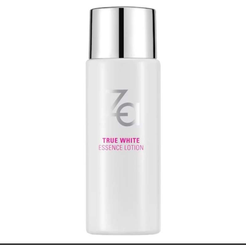 ขวดเล็ก ขาว/ม่วง Za true white essence lotion 30ml.