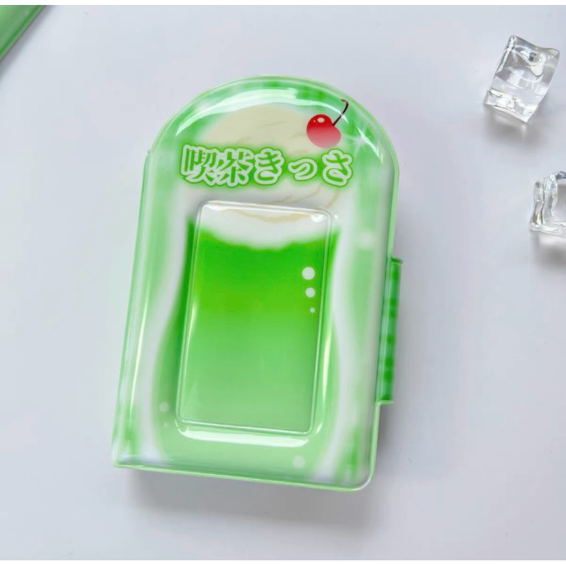 ꒰ พร้อมส่ง ꒱ แฟ้มการ์ดmelon soda🍈*ใส่รูปได้ 32 รูป ไม่มีจี้ ❌