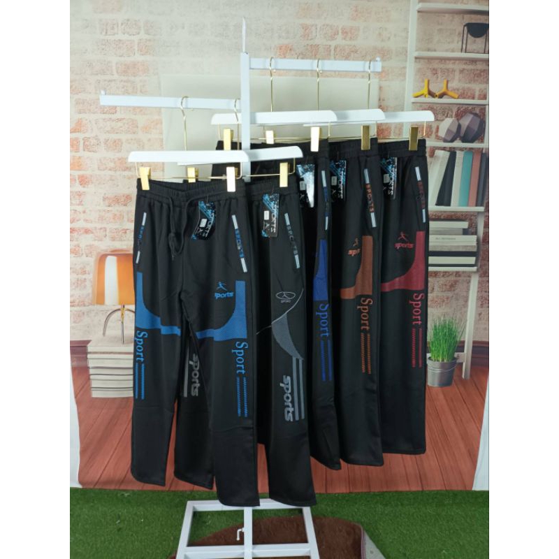 AC980-35-กางเกงวอร์มขายาวเนื้อผ้านิ่มใส่สบายกระเป๋า 2 ข้างมีซิปรูดเอวมีเชือกผูกหญิงชายใส่ได้ใส่ออกกำล#สุ่มลายสกรีนนะค่ะ
