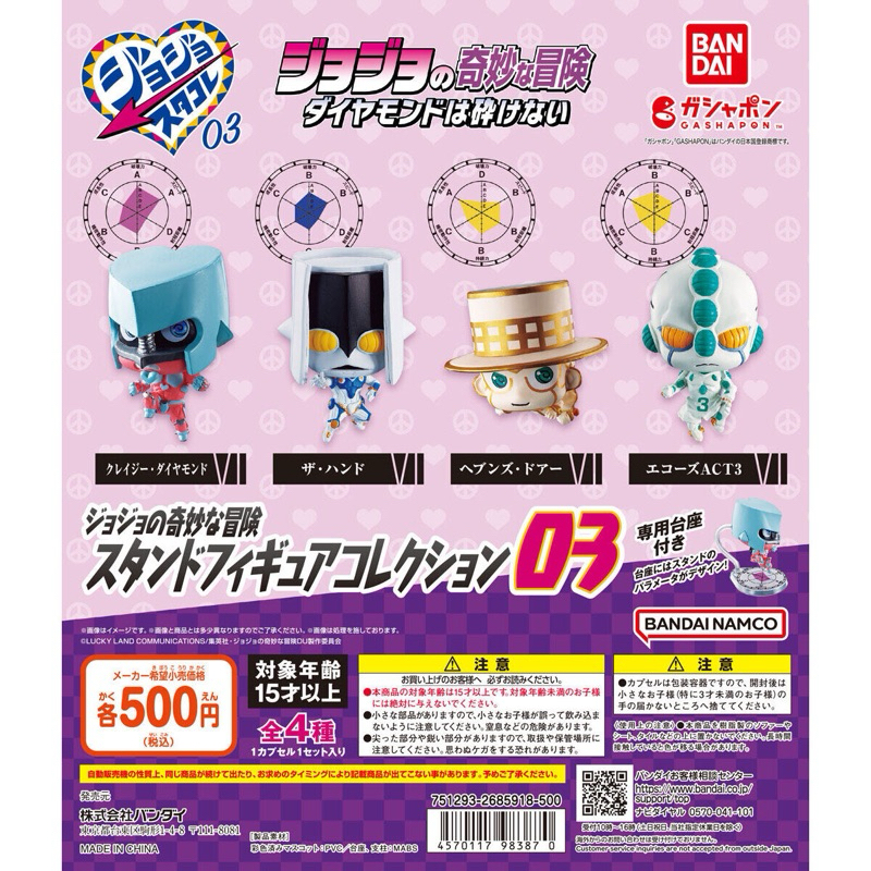 Gashapon - JoJo's Bizarre Adventure Stand Figure Collection 03