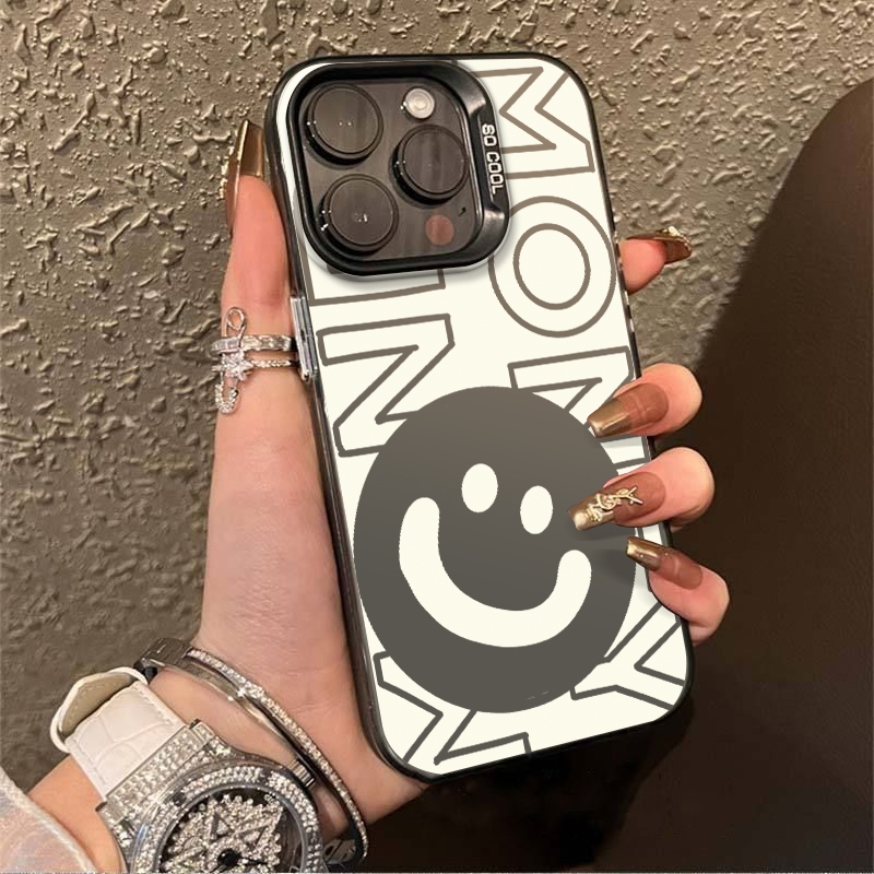 เคสไอโฟน Love Smile Emoji สำหรับ Apple 16/15 Promax Case สำหรับ iPhone 14/13/12 สร้างสรรค์ 11