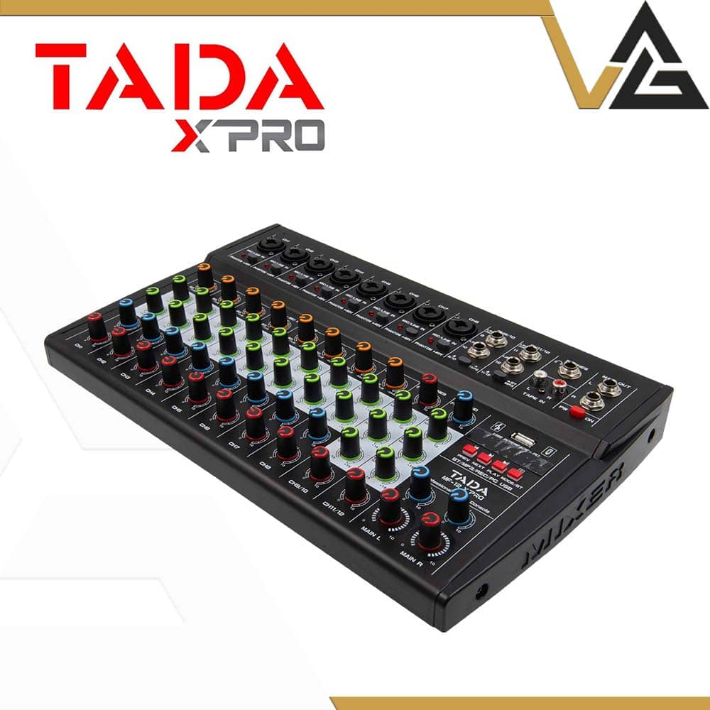 TADA XPRO Mixer MF-12 มิกเซอร์ 12 Ch เชื่อมต่อ Bluetooth/USB เครื่องเสียง มิกเซอร์ บลูทูธ+เอฟเฟกส์