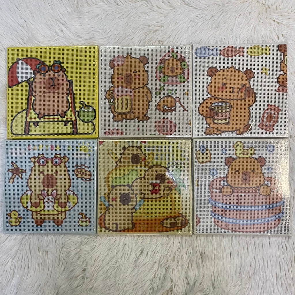 (ส่งจากไทย) คริสตัลครอสติช ภาพปักเพชรDIY ครอสติสคริสตัล Diamond Painting ลายการ์ตูนขนาด 20X20ซม.