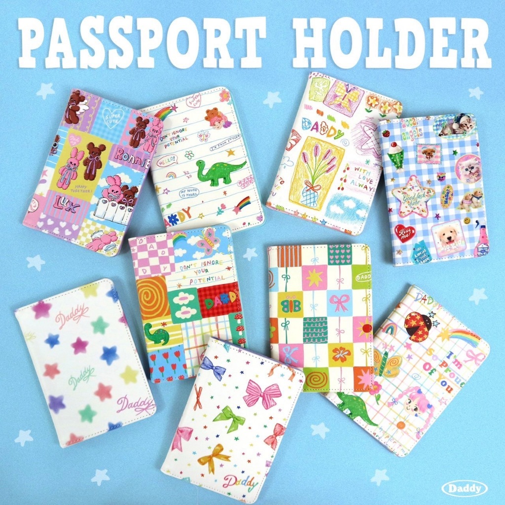 DADDY | Passport Holder เคสพาสปอร์ต ลายใหม่ สีสันสุดน่ารัก