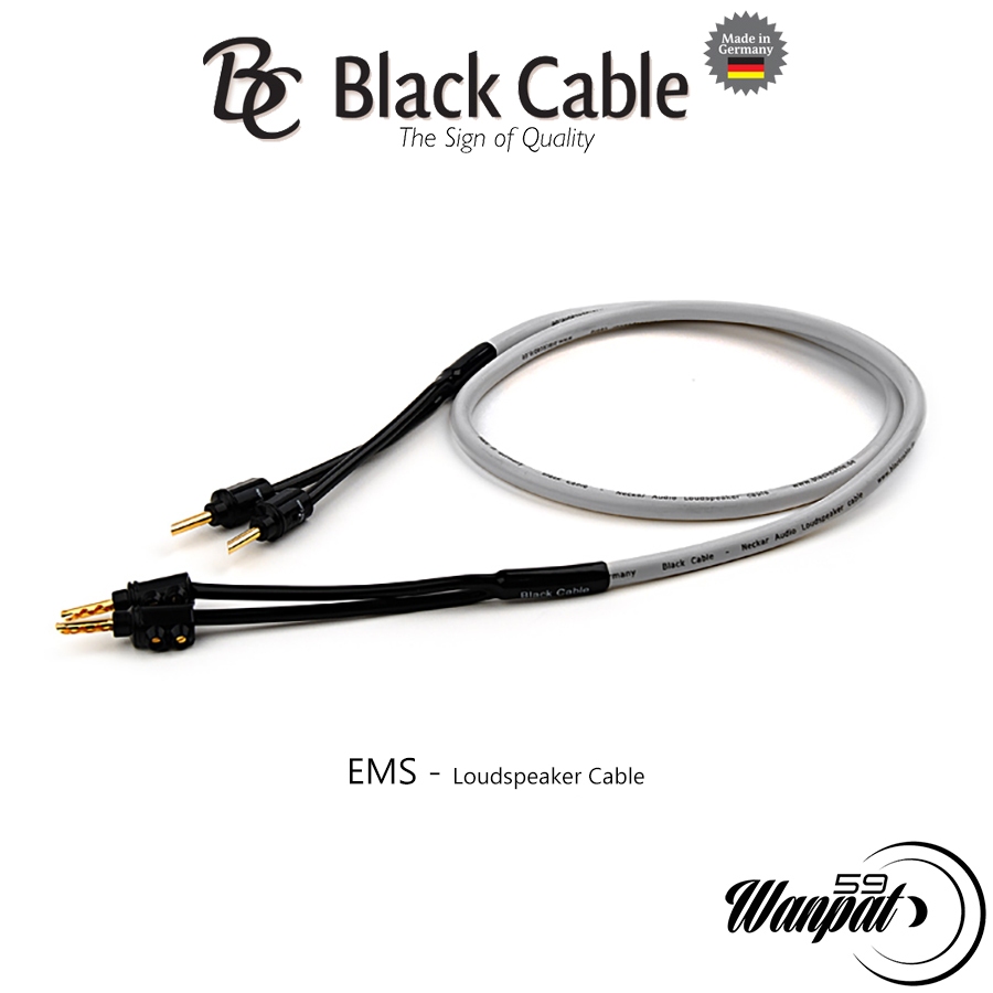 BLACK CABLE : EMS - HIFI SPEAKER CABLE