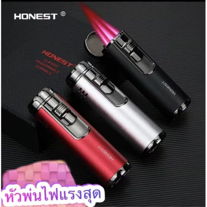 HONEST ไฟฟู่ ปรับระดับไฟได้ วัสดุโลหะ ทนไฟได้สูง  ให้ความทนทานและเรียบหรู สามารถใช้เตาแก๊ส /จุดเทียน /ซุชิ ฯลฯ ใช้ง่าย เ