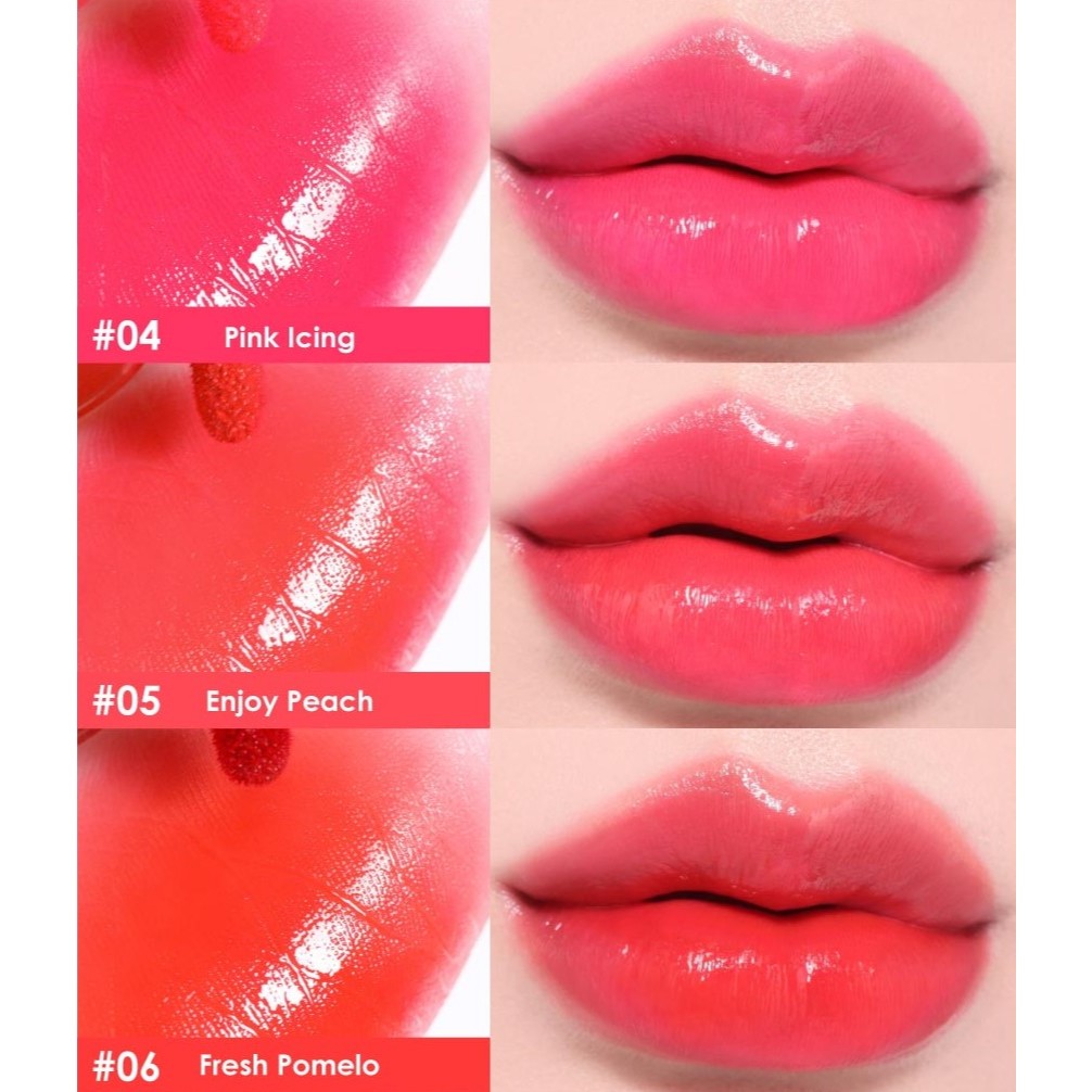 CATHY DOLL Glow Oil Tint เคที่ดอลล์ โกลว์ออยล์ทินท์ 2.4g ทินท์ออยล์สีสับ กลบปากคล้ำพร้อมบำรุง ติดทน ราคา ถูกที่สุด ดีลบีเคเค แกลเลอรีภาพที่ 6