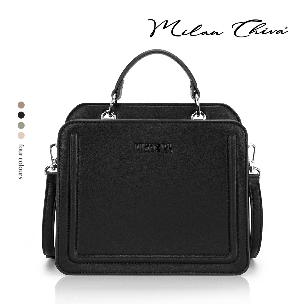 Milan Chiva รุ่น Crossbody Bag กระเป๋าสะพายไหล่ หนัง PU ทรงสี่เหลี่ยม สายใหญ่สะพายสบาย สำหรับผู้หญิง