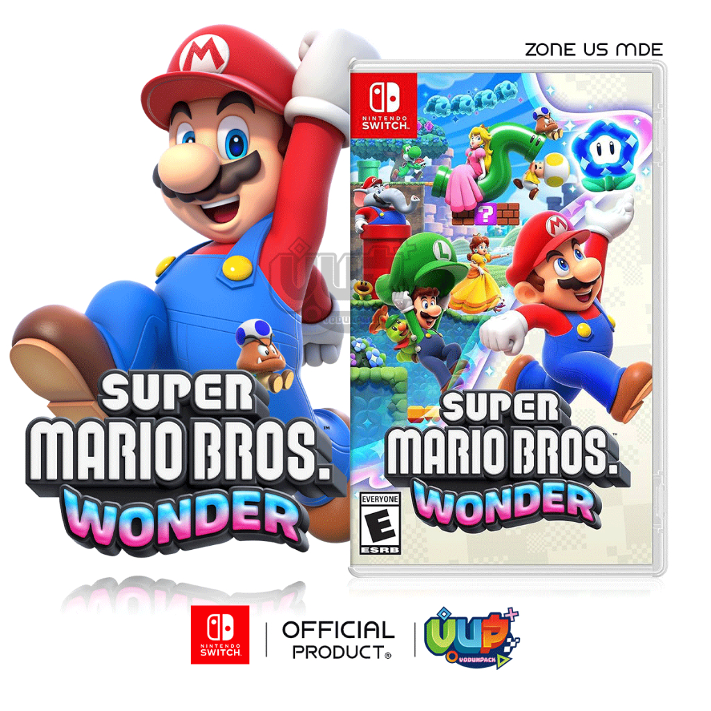 NSW : Super Mario Bros. Wonder Zone US MDE มาริโอ้ วอนเดอร์ ตลับเกม Nintendo Switch