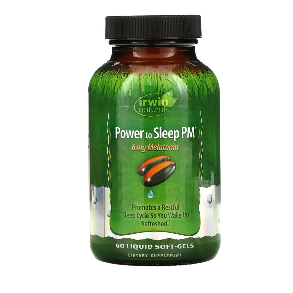 Irwin Naturals, Power to Sleep PM, 6 mg 60 Liquid Soft-Gels