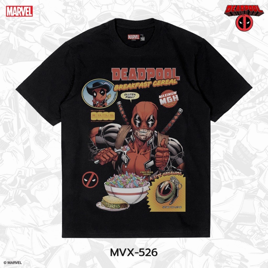 Power 7 Shop เสื้อยืดการ์ตูน มาร์เวล เสื้อยืด GROOT ลิขสิทธ์แท้ MARVEL COMICS  T-SHIRTS (MVX-326)