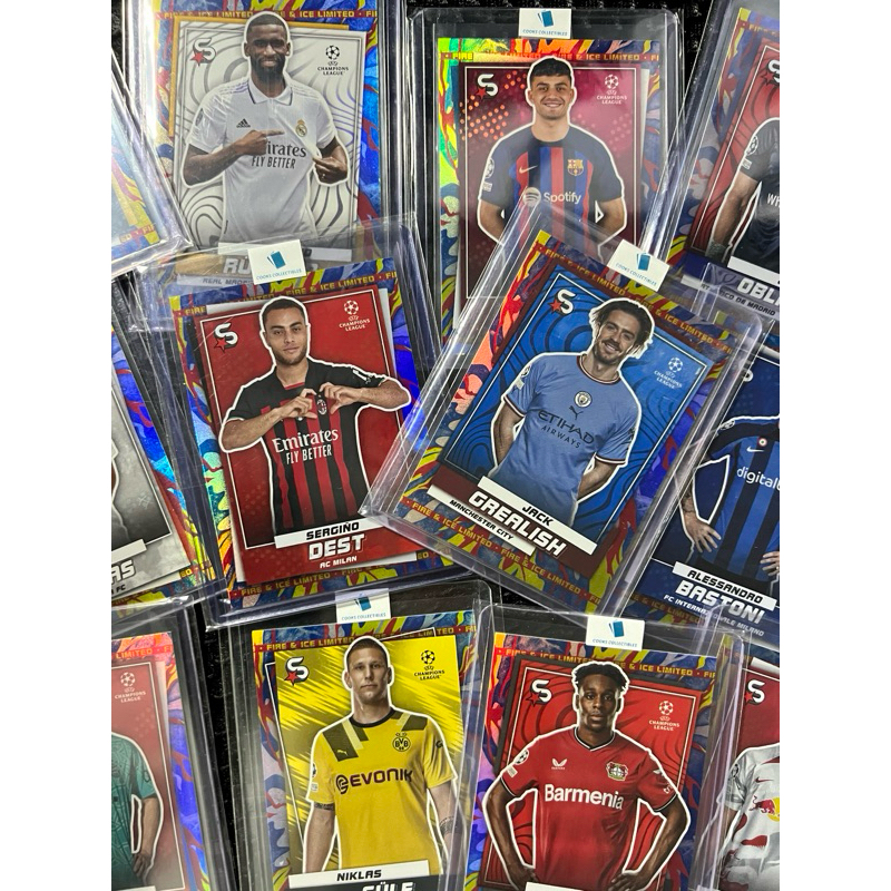 การ์ดนักฟุตบอล FIRE & ICE / TOPPS SUPERSTARS UEFA CLUB COMPETITIONS 2022-23 / No.04-199 / Pick Form List +FREE GIFT