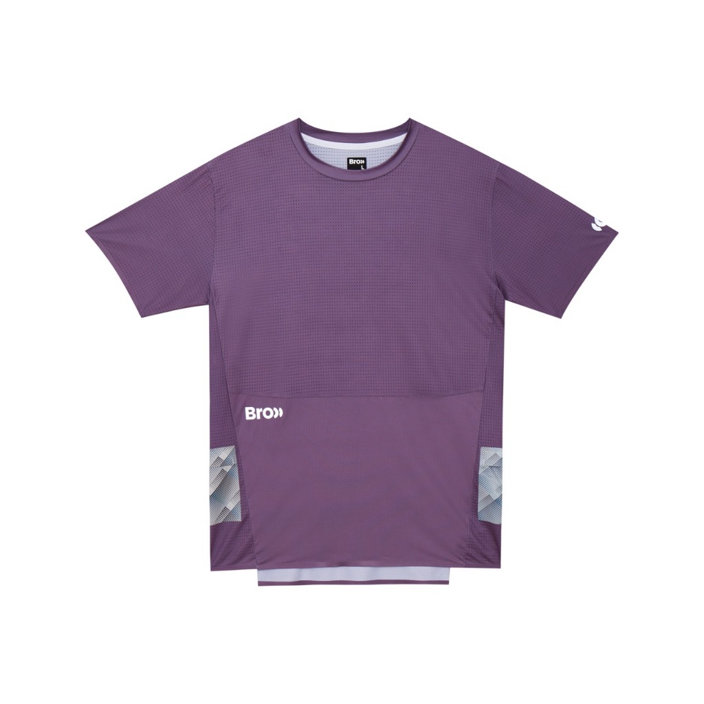BROOO RUNNING SHIRT SS2024 PLUM
