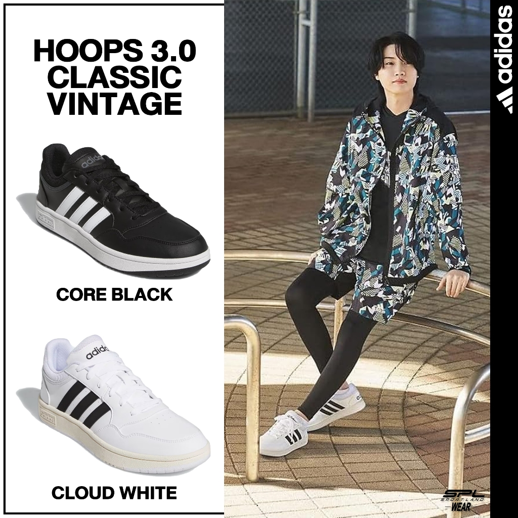 Adidas Collection อาดิดาส รองเท้ากีฬา รองเท้าผ้าใบ M Hoops 3.0 Low Vintage GY5432 / GY5434 (2100)