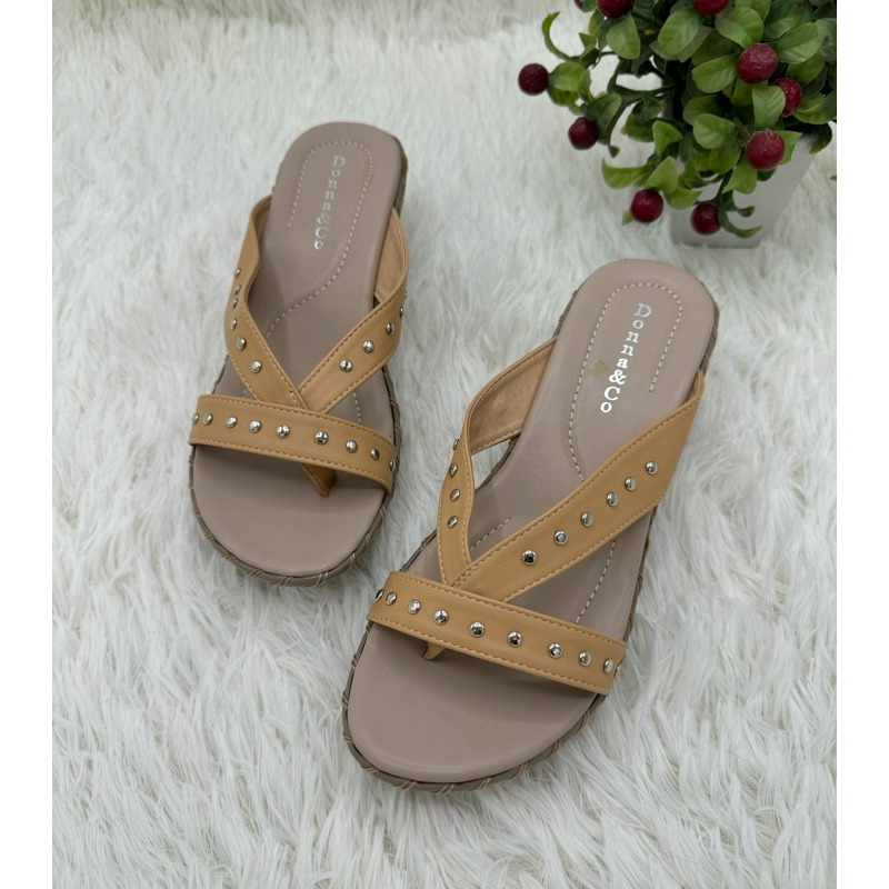 ⭐️พร้อมส่ง⭐️รองเท้าเพื่อสุขภาพ ส้นเตารีด รุ่น57274 พื้นสูง 2.5 นิ้ว ไซส์ 36-40