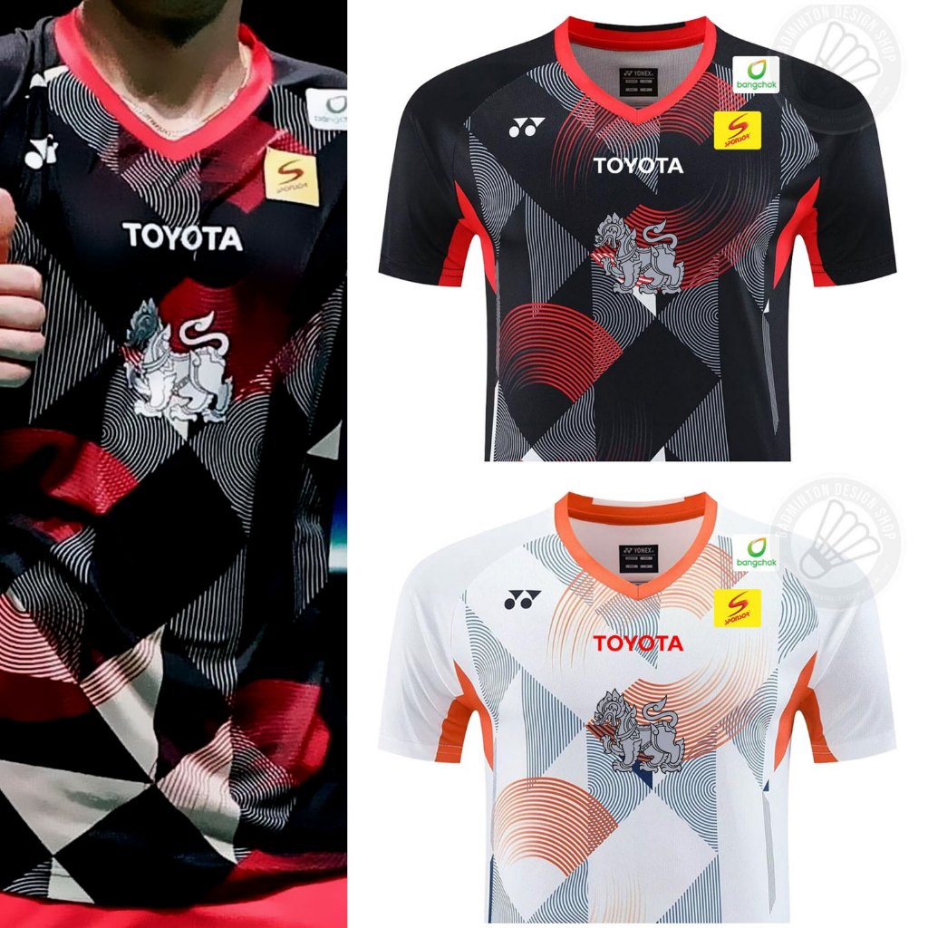 [ส่งจากไทย] เสื้อแบดมินตัน ทีมชาติไทย พร้อมสกรีนธงชาติ สปอนเซอร์ แบบนักกีฬาทีมชาติ สินค้าส่งตรงจากไทย (ไม่ใช่ร้านจีน)