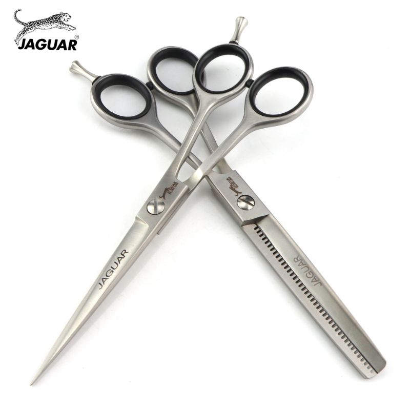ถูก/แท้ กรรไกรตัดผม Jaguar 1 คู่ ขนาด 6.5 นิ้ว (กรรไกรตัดปลายแหลม+ฟันรีเวิส)