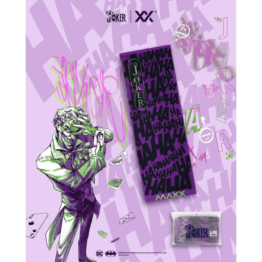 ผ้าขนหนูกีฬาแบดมินตัน MAXX X JOKER ผ้าเช็ดเหงื่อ (สินค้าลิขสิทธิ์แท้ 100%)