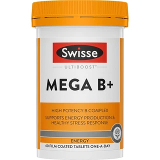 Swisse Mega B+ บรรเทาความเหนื่อยล้า บำรุงระบบประสาท EXP02/2028