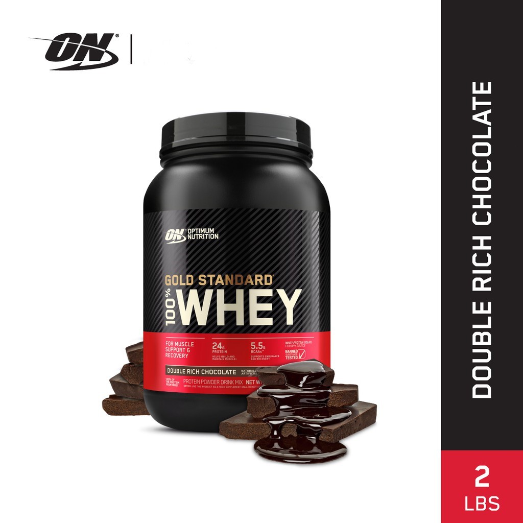 Optimum Nutrition Gold Standard 100% Whey Protein 2 Lbs (Chocolate flavor）เวย์โปรตีน เหมาะสำหรับผู้ที่อยากเพิ่มกล้ามเนื