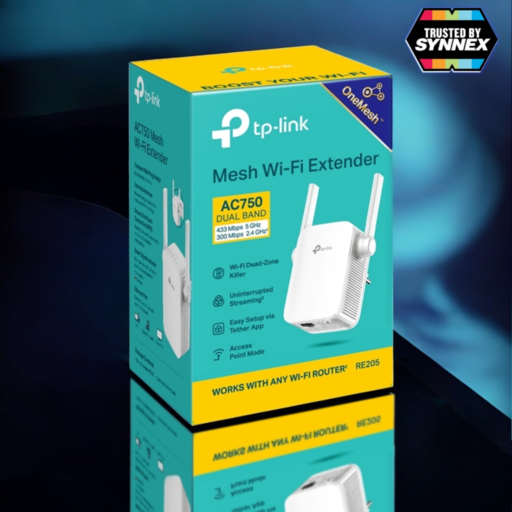 [ส่งด่วน] ขยายไวไฟ TP-Link RE205 AC750 Repeater ตัวขยายสัญญาณ WiFi (Wi-Fi Range Extender)