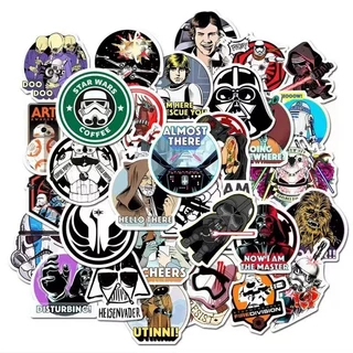 50แผ่น star wars การ์ตูน แฟชั่น สติ๊กเกอร์ ใช้ตกแต่งกระเป๋าเดินทาง เคสไอแพด เคสโทรศัพท์ แล็ปท็อป แก้วน้ำ ตู้เย็น