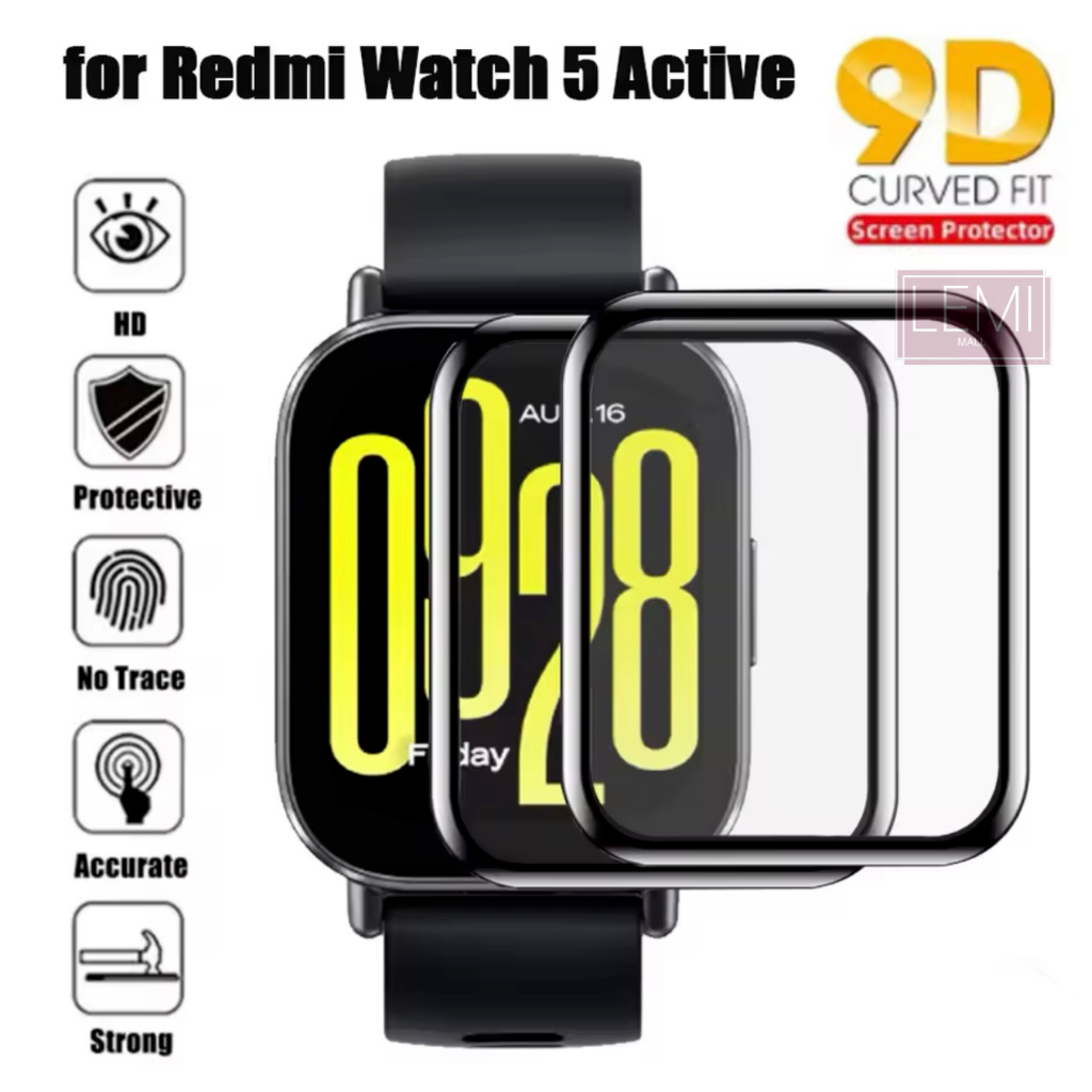 Film Xiaomi Redmi watch 5 Active 3D เต็มจอ ฟิล์ม redmi watch 5 active พร้อมส่ง ฟิล์มกันรอย MI WATCH 