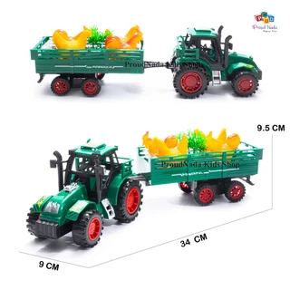 ProudNada Toys ของเล่นเด็ก รถแทรกเตอร์ รถฟาร์ม(มี 2 สีให้เลือก) FARM TRACTOR SUPER POWERFUL NO.922-11