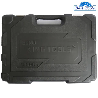 EURO KING TOOLS ชุดบล็อค 150 ตัวชุด สินค้ามาตรฐานเยอรมัน เหล็กคุณภาพดี CR-V แข็งแรง ทนทาน ชุดอุปกรณ์เครื่องตามรูปภาพ ได