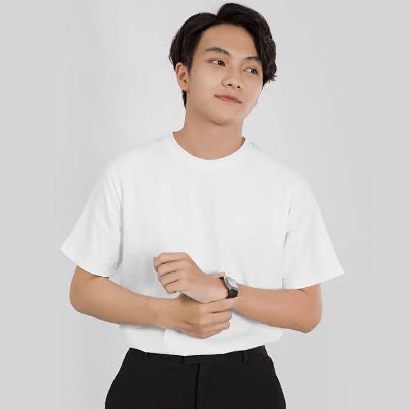 ยืดดด YUEDDD รุ่น "นุ่มมม" เสื้อยืด สีขาว คอกลม สีพื้น เสื้อเปล่า ผ้านุ่มใส่สบาย